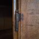 French antique oak wardrobe with one door, 18th century.