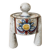 Covered tripod box in ceramic – Atelier Le Mûrier in Vallauris