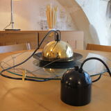 Glass and metal suspension lamp edition Massive Belgium