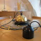 Glass and metal suspension lamp edition Massive Belgium