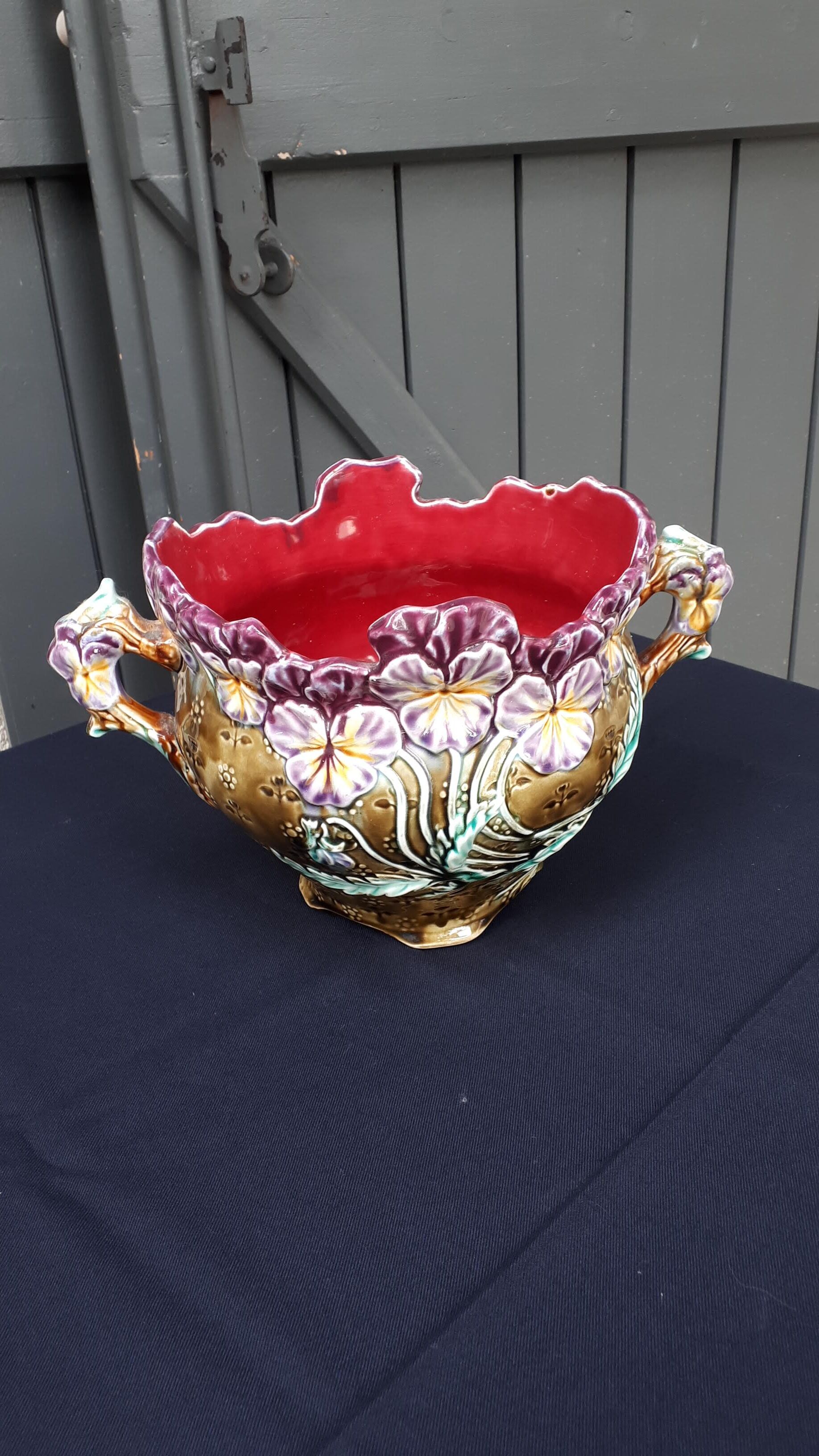 Cache pot art nouveau onnaing