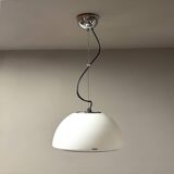 Vintage iGuzzini Hanging Lamp in White Acrylic Model 3072, 1970s