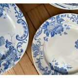 Set of 8 Terre de Fer Saint Amand & Hamage Snowball Plates