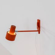 Orange "Skala" wall lamp by Jo Hammerborg