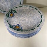 Set of 8 Naldrett Mcninn English earthenware plates