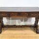 Table, bureau en chêne, style Néogothique – début XXème