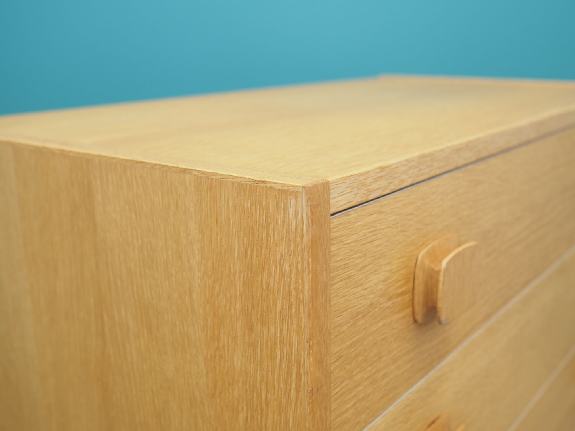 Commode en frêne, design danois, années 70, fabriqué au Danemark