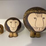 3 Lions in Ceramic by Lisa Larson for Gustavsberg