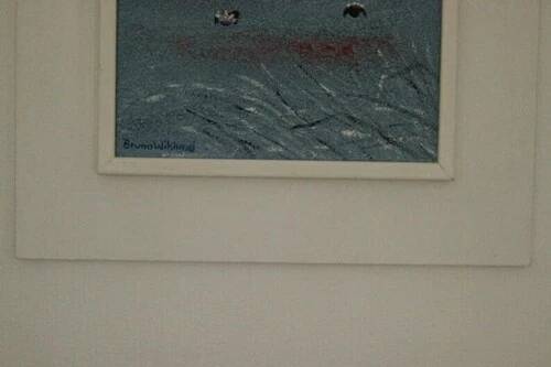 Oil on Canvas “Orrtupparna Samlas” by Bruno Wiklund,Vintage & Framed 61x53cm