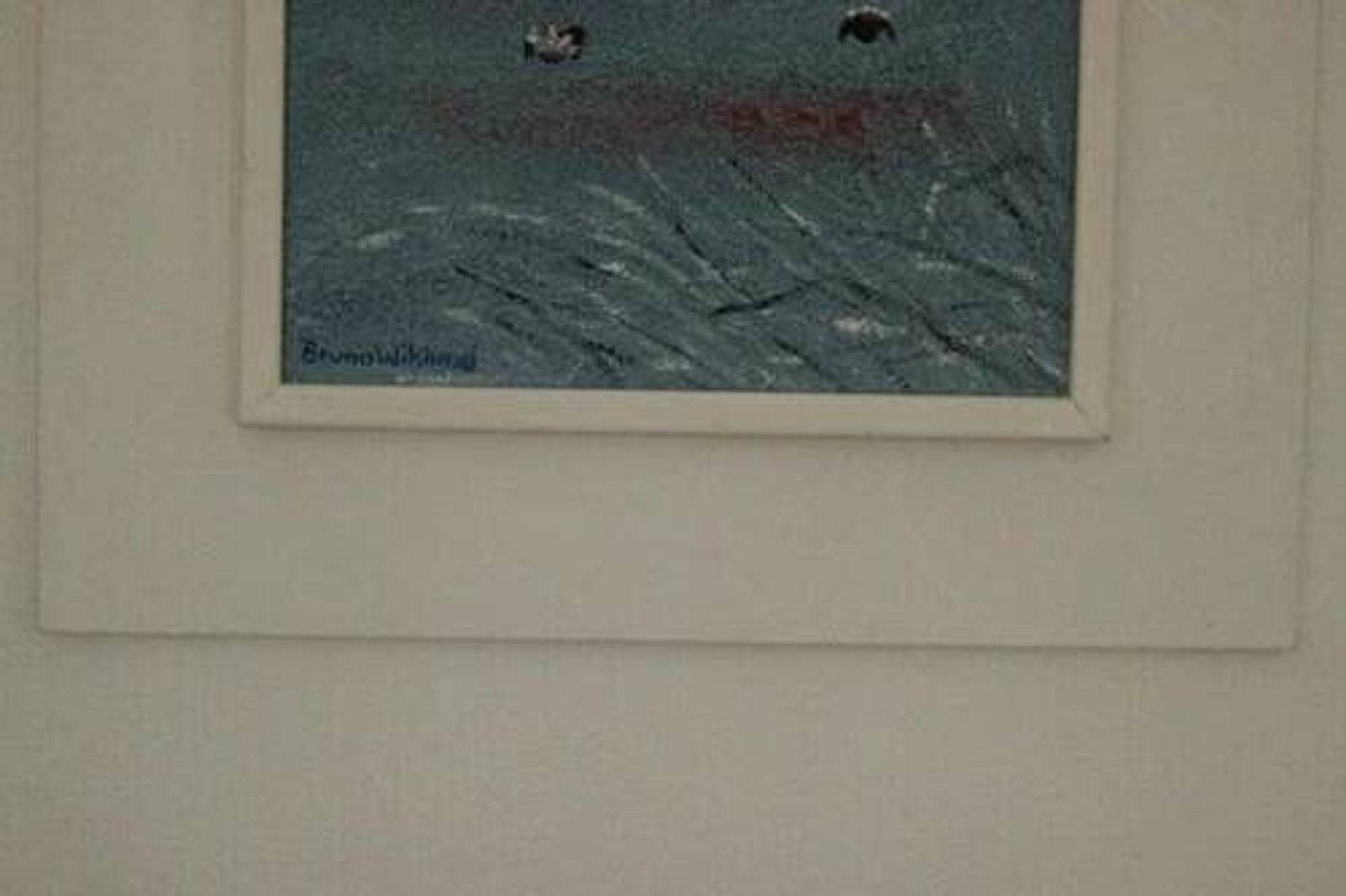 Oil on Canvas “Orrtupparna Samlas” by Bruno Wiklund,Vintage & Framed 61x53cm