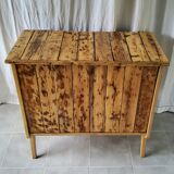 Compass wooden chest