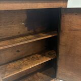 Wall cabinet with oval wall and drawer