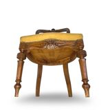 2 chaises et 1 chaise de coin italiennes, années 1950