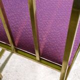 small golden metal accent chair