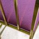 small golden metal accent chair