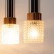 Czechoslovak brutalist light fixture, mid-century ceiling lighting, 1970s