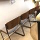 4 chaises scandinaves noyer, 1970