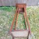 Sellette table appoint bois pieds compas vintage