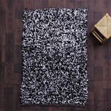 Tapis berbère boucherouite noir 115x175 cm