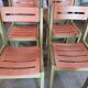 Set of 8 vintage 80s school chairs/ office
