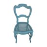 Chaise ancienne peinte en bleu