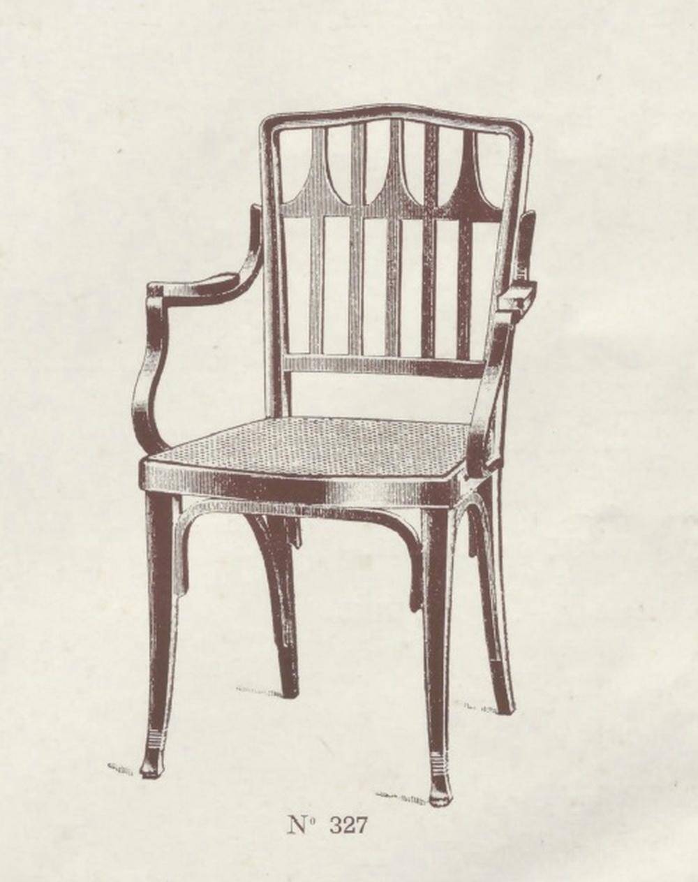 Office chair no. 327 by Kolo Moser for J.J. Kohn