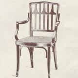 Office chair no. 327 by Kolo Moser for J.J. Kohn