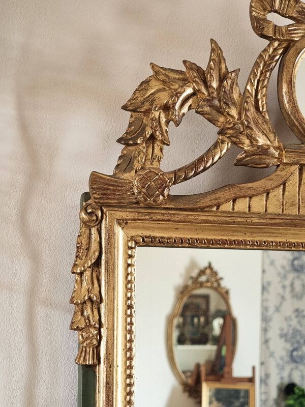 Miroir Louis XVI - miroir à fronton
