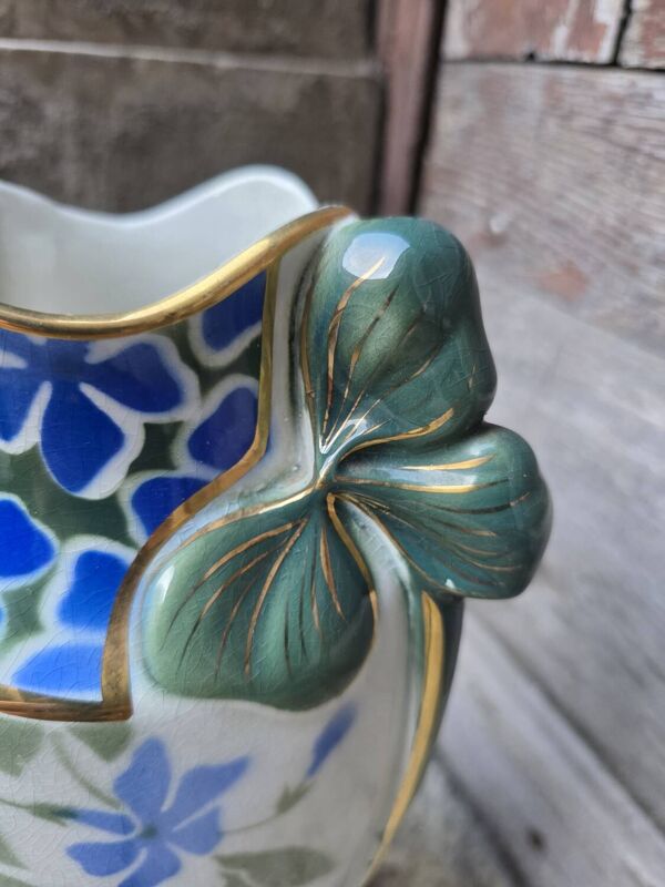 Ensemble deux vases et jardinière Luneville KG début 20eme siècle