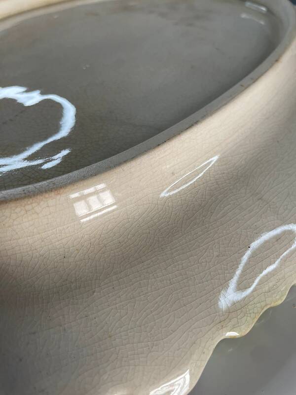 Vintage barbotine dish