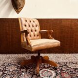 English Classic President Chair light brown Office chair