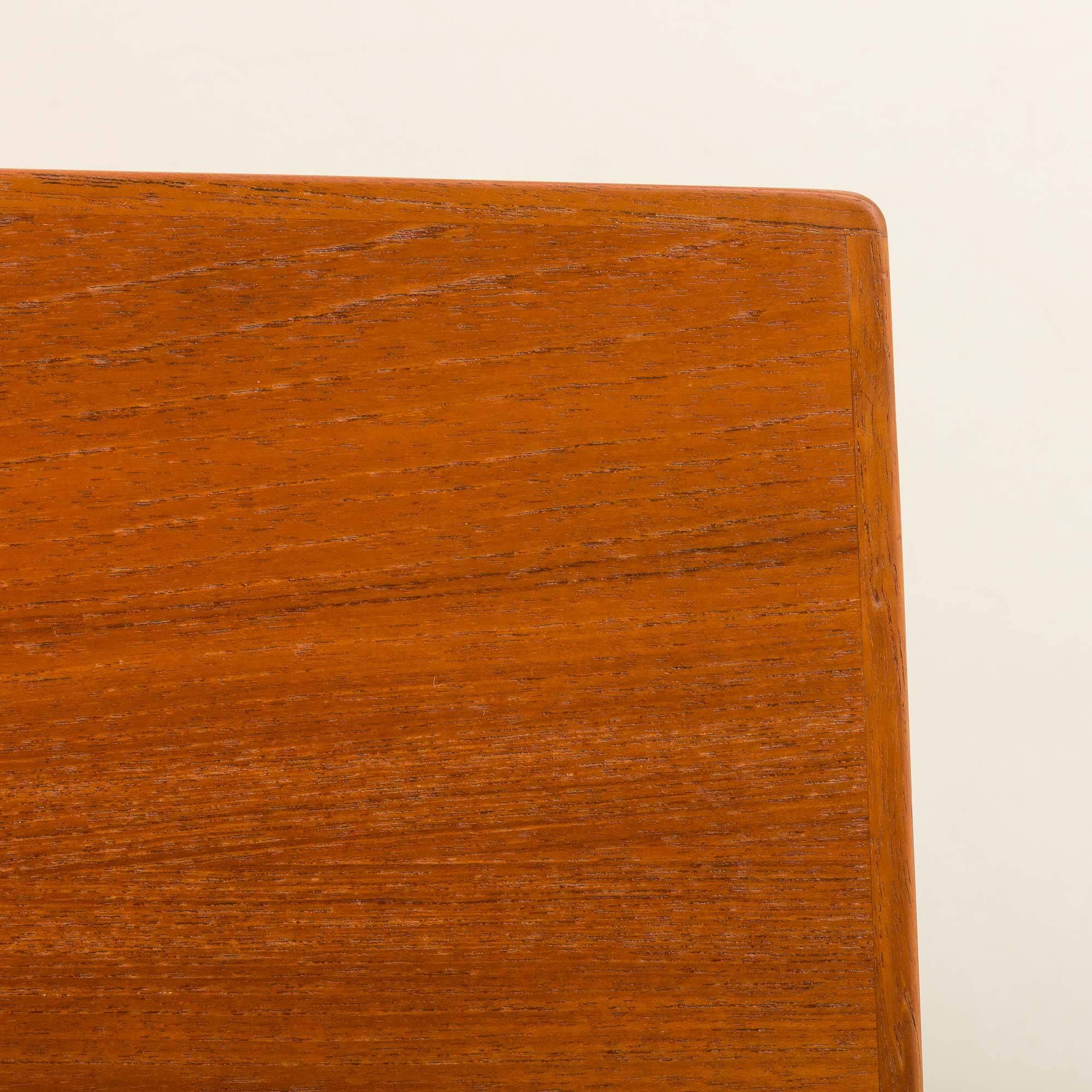 Vintage elevator teak table attr. to Kai Kristiansen, 1960s