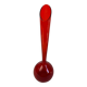 Vase en verre rouge