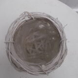 Round wicker pot cover