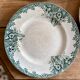 Set of 6 flat plates in iron earth model Narcisse de Saint Amand (LOT 4)