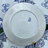 6 assiettes Gien série monogramme « 2nd choix »