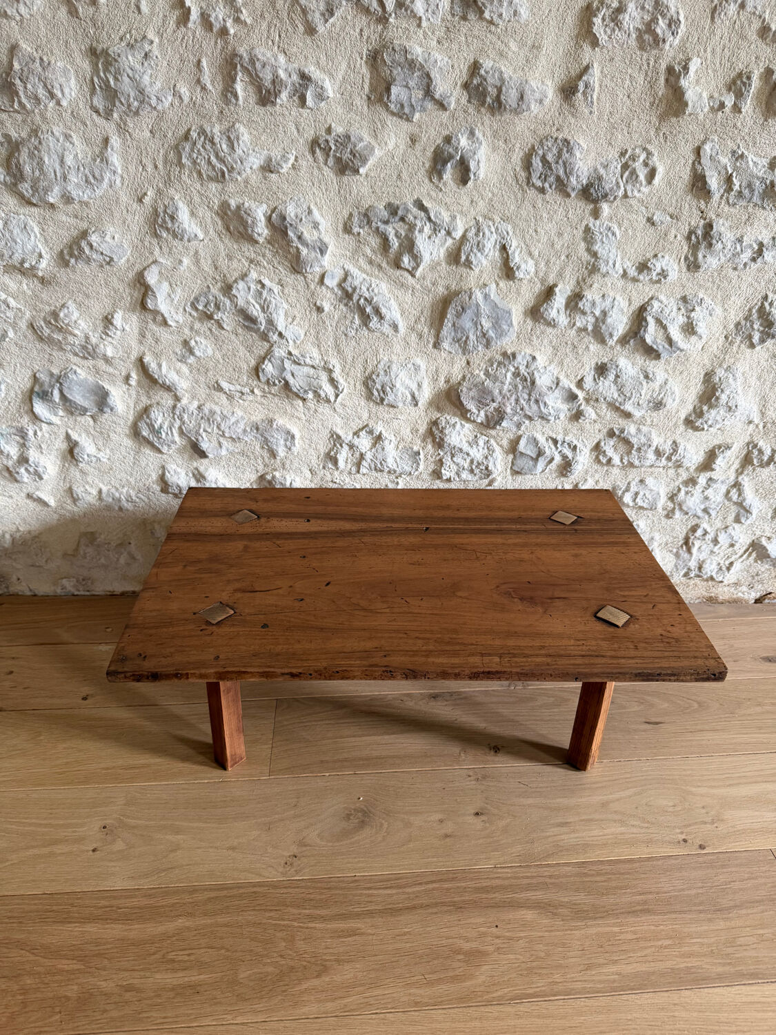 Wooden bedside table