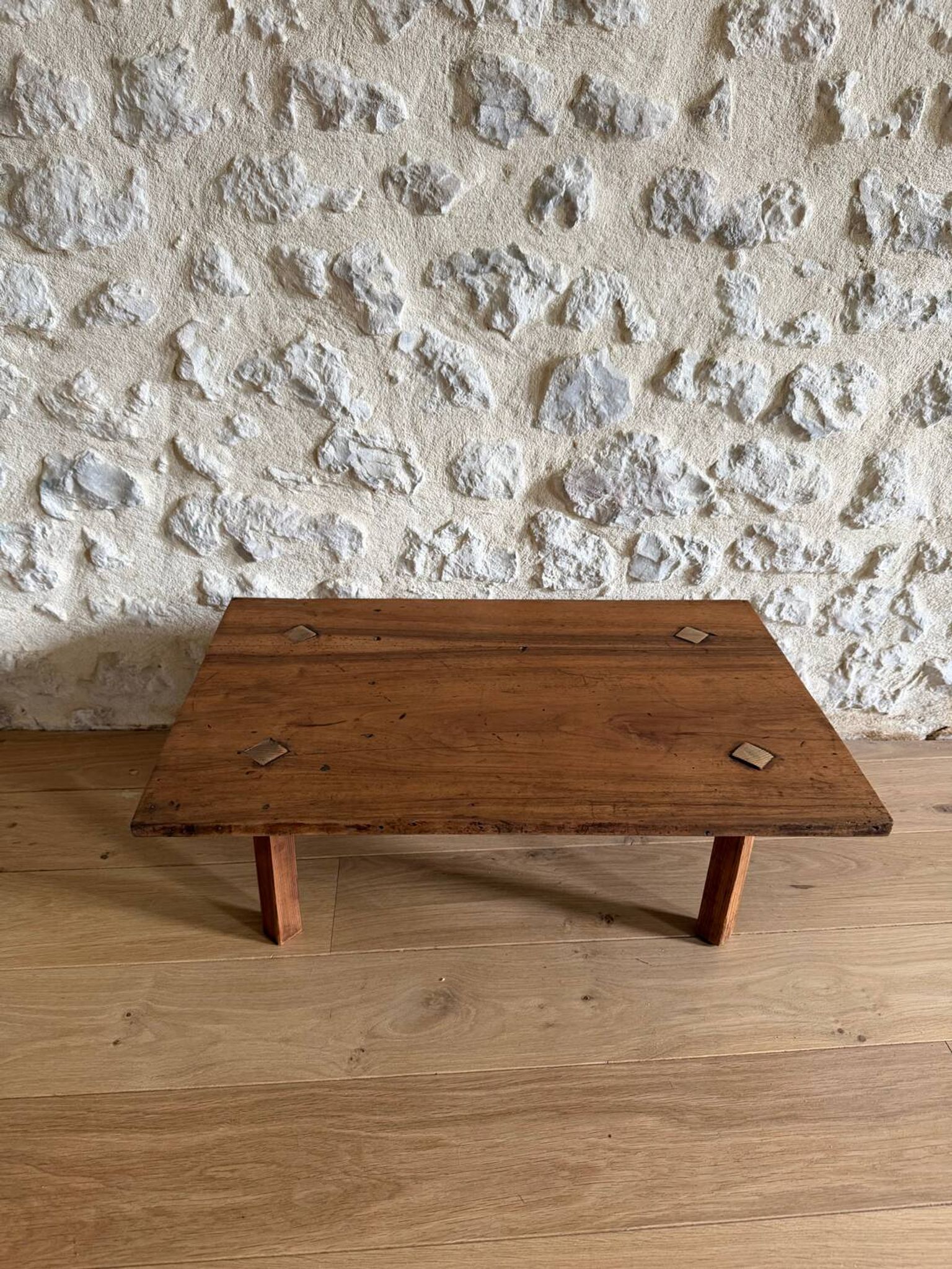 Wooden bedside table
