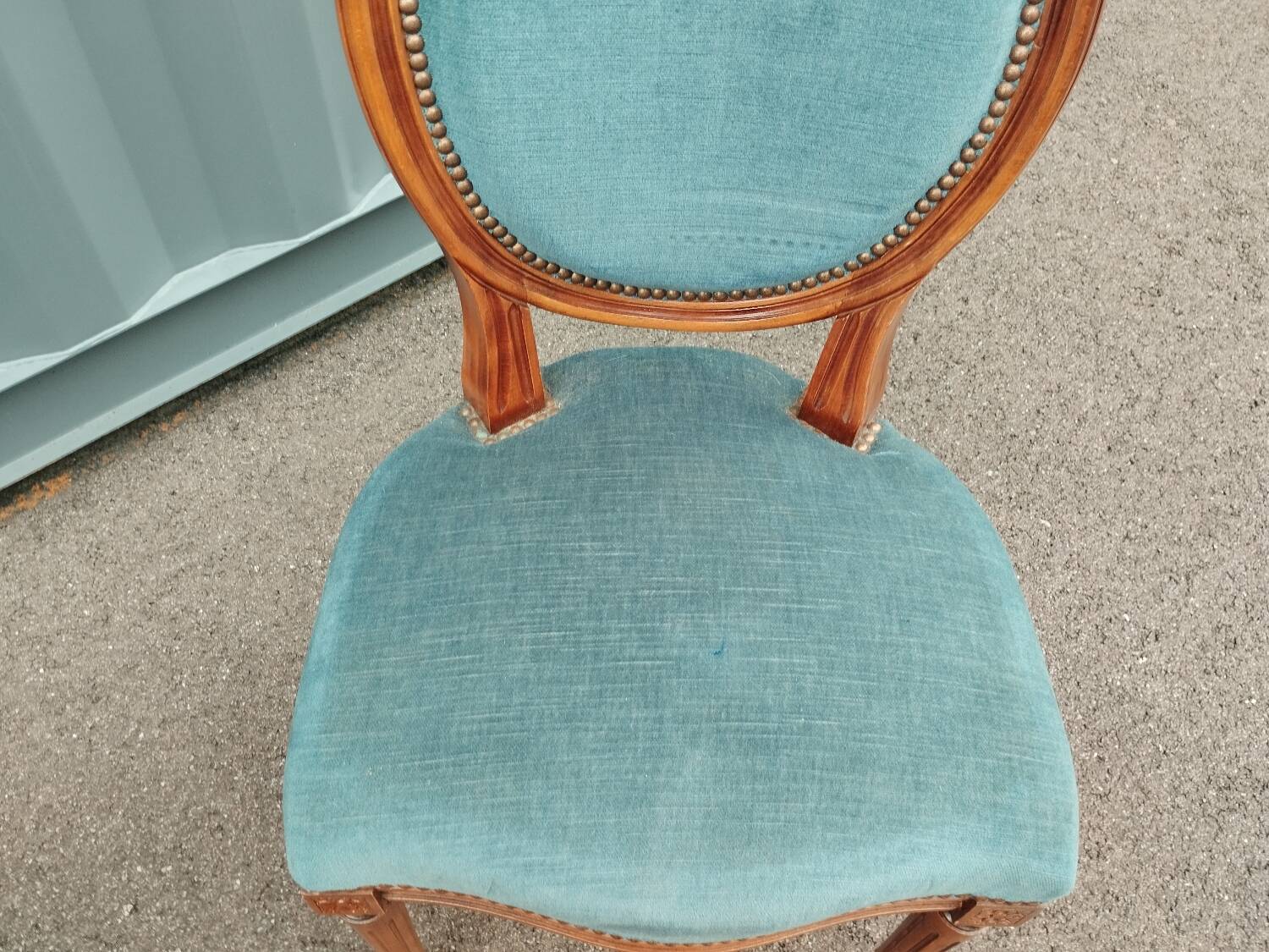 Pair of antique Louis XVI style chairs