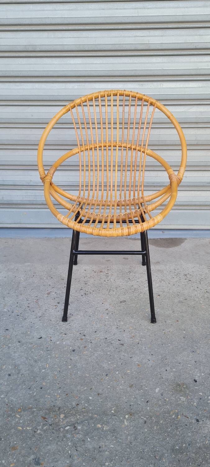 Rattan armchair