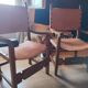 Catalan Spanish Medieval Gothic Leather Seated Armchair