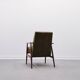1960 Henryk Lis Mid Century Armchair in Forest Green Velvet
