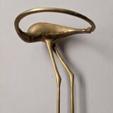 Curved brass umbrella stand