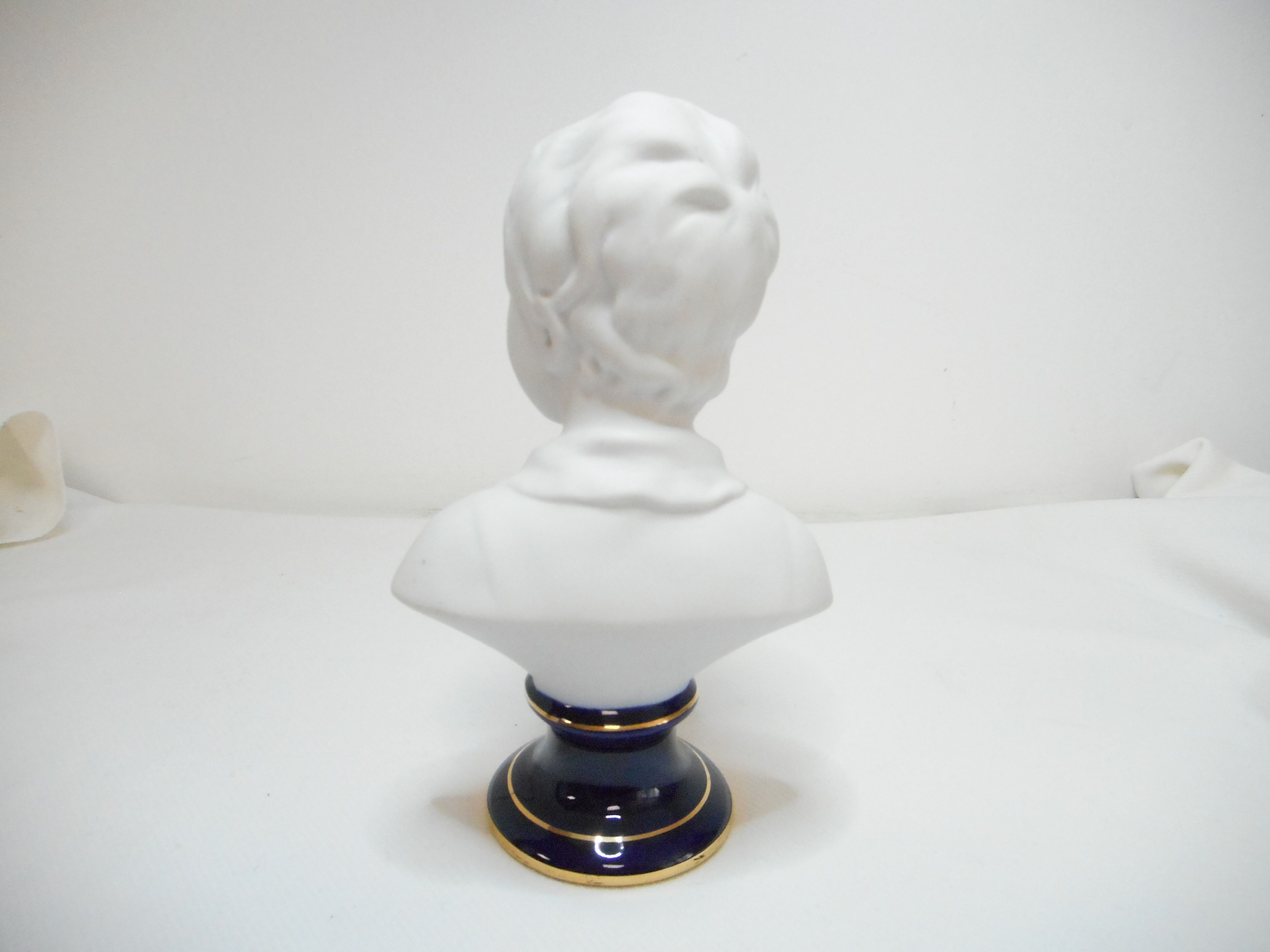Biscuit and Limoges porcelain bust