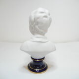 Biscuit and Limoges porcelain bust