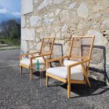 Pair of vintage armchairs by Franco Bizzozzero for Pierantonio Bonacina