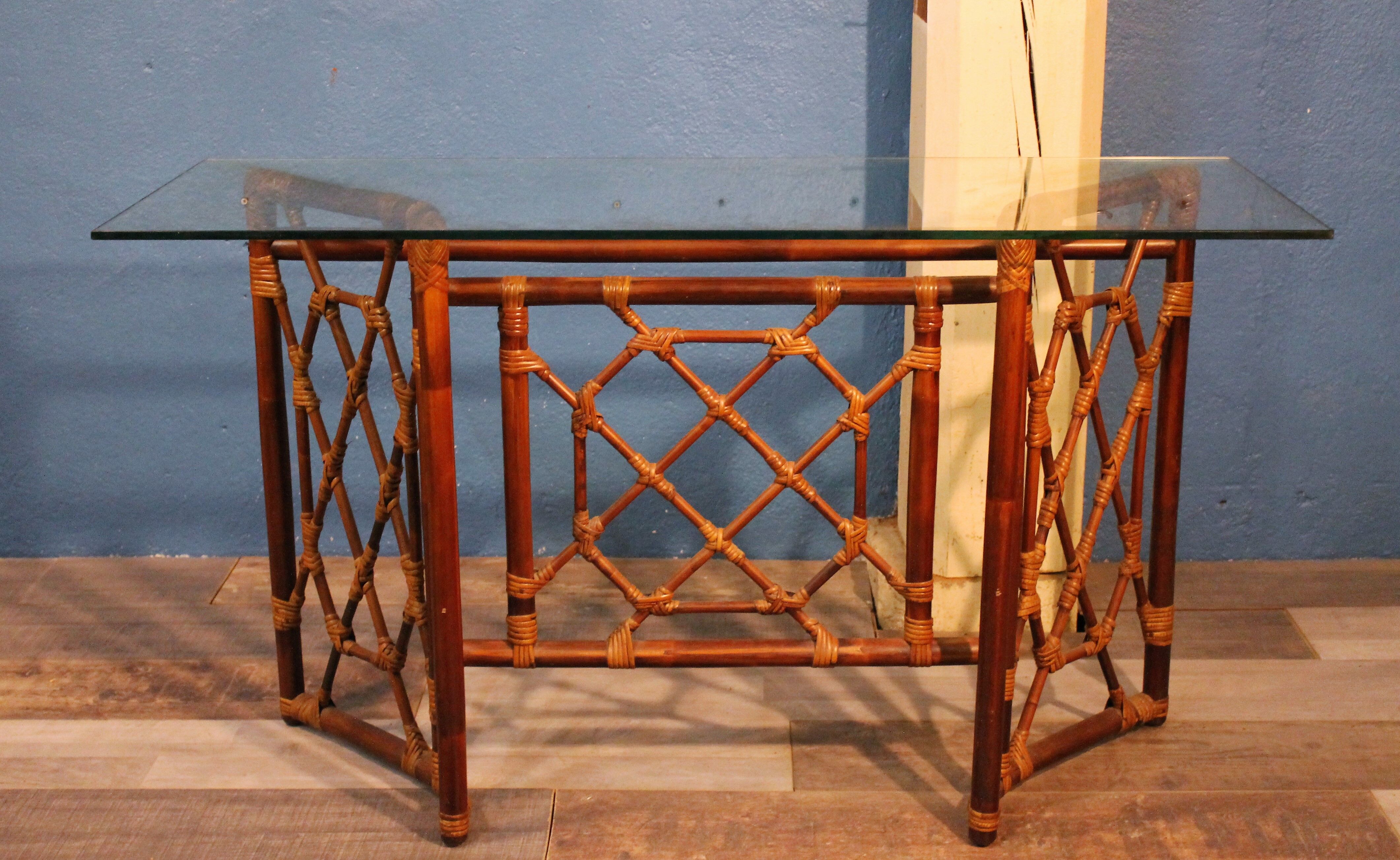 Vintage rattan desk