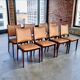 8 chaises scandinaves années 1960 de johannes andersen en palissandre massi