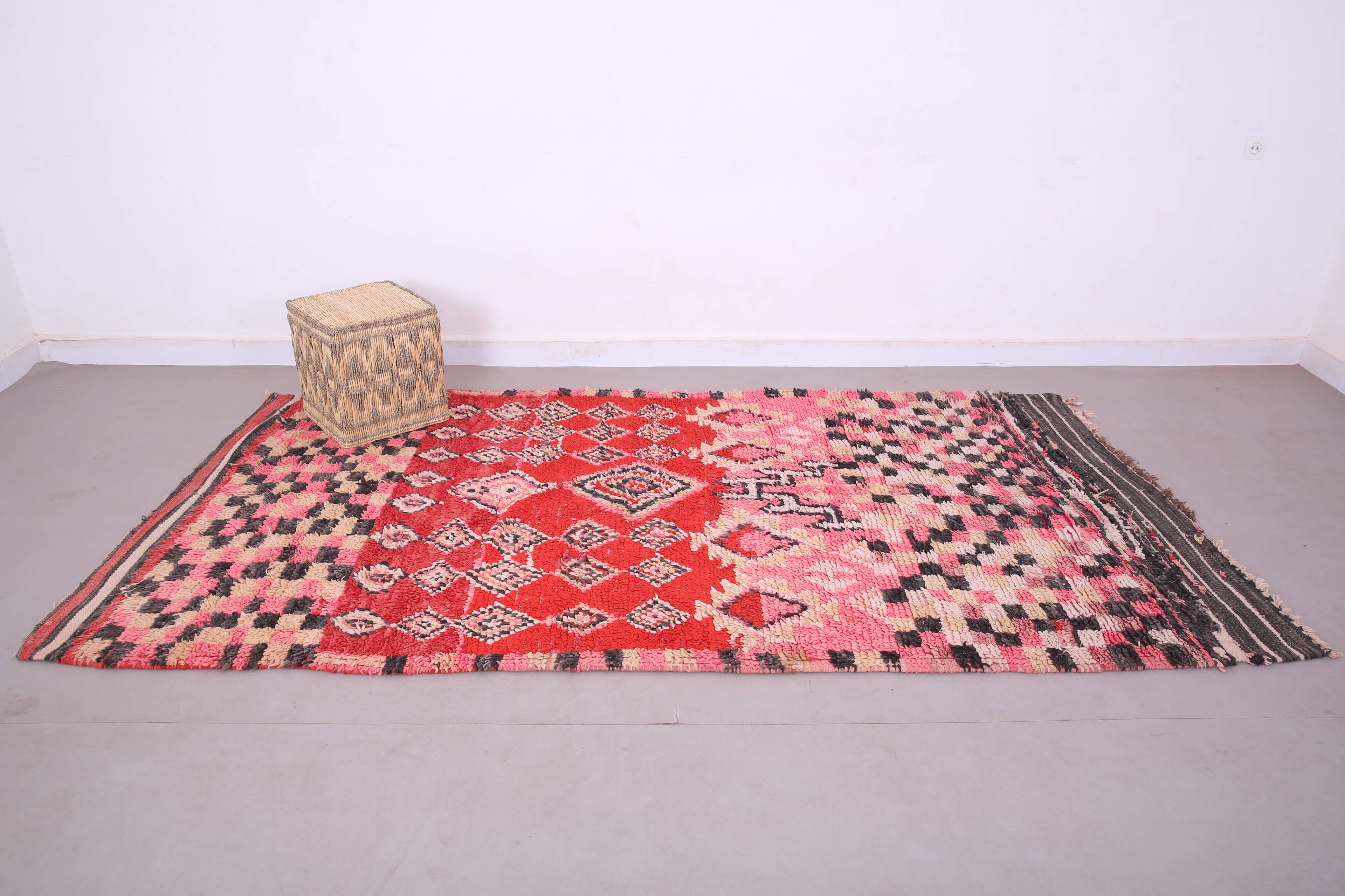 Vintage Handmade Boujaad Rug 156 x 293 cm - Berber rug - Moroccan wool rug