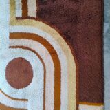 1970s Museum-Grade Avant-Garde Wool Rug The Epithet of Space Age Luxury. Ma
